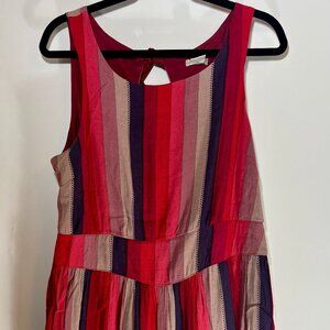 URBAN OUTFITTERS | Cooperative Striped Tie-Bow Back Dress | Sz 12 | Y2K Vintage
